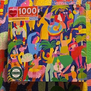 🧩 1000-Piece Eeboo “Celebration” with poster. Instantly recognizable. Complete.